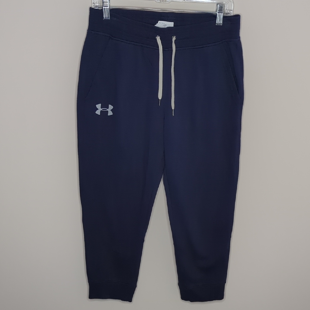 Under Armour Dark Blue Sweatpants with Logo